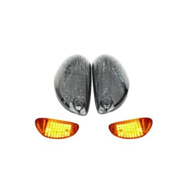 Imagem de TOPZONE Adequado para Suzuki GSX-R600/ GSX-R750 (ano 2006-2007-2008-2009-10-11-12-13-14-2015-2016-2017-2018-2019); Lâmpadas LED para motocicleta + pisca-pisca frontal com indicador de seta Lâmpada de