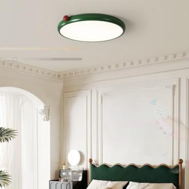 Imagem de GZZBMY Luzes de teto LED com controle remoto, lâmpadas de teto de metal reguláveis, criatividade moderna, lâmpada de teto redonda embutida para sala de estar, quarto, quarto infantil 3000K-6500K