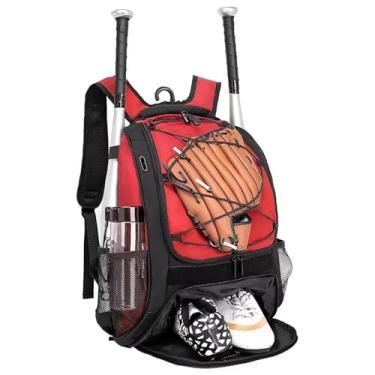 Imagem de WOLT | Mochila de Taco de Beisebol – Bolsa para Equipamentos e Equipamentos de Softball e T-Ball, Jovens, Meninas e Mulheres Adultas, Suporte para Capacete, Luva, Compartimento Separado para Sapatos e