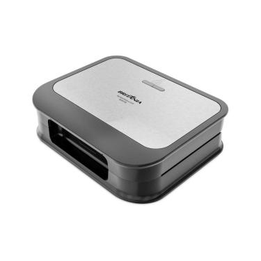 Imagem de Grill Sanduicheira Britânia BGR25B 2 em 1 750W Antiaderente Aço Inoxidável