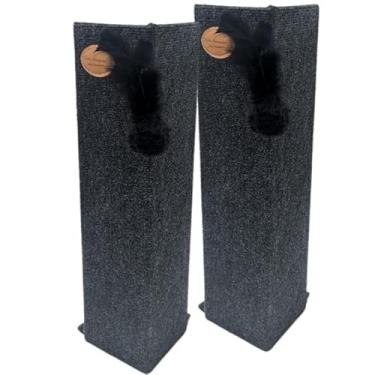 Imagem de Arranhador para Gatos Canto Sofá Kit 2un Carpete Premium (Cinza)