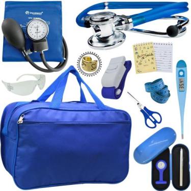 Imagem de Kit Enfermagem Top Cores Premium Completo Estagio - Love Saude, AZUL I