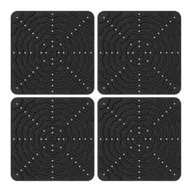 Imagem de FashionCha Pacote com 4 Almofadas para Ninhos de Galinheiro, Revestimentos de Silicone Premium, Cama Confortável para Galinheiro, Preto