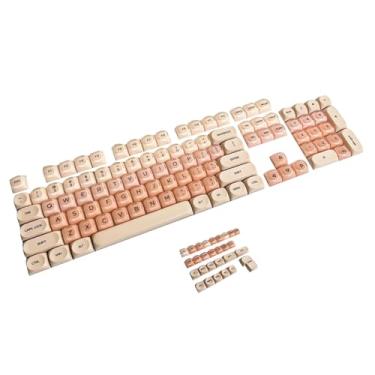 Imagem de NonMiFyR Conjunto de Keycaps Acessórios para teclado Moderno e leve para teclado mecânico Substituição confortável para digitação 132 teclas Presentes, Base Líquida