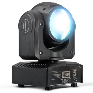 Imagem de 80W RGBW 4 EM 1 Moving Head Light, LED Stage Light Effect Lighting DMX Sound Mode para casamento Natal Aniversário DJ Disco KTV Bar Event Party Show