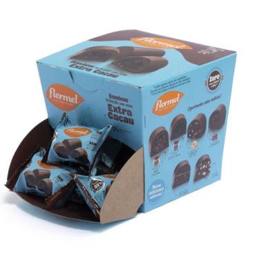 Imagem de Bombom com Creme de Avelã e Cacau Extra Zero Display com 18 un de 15g 