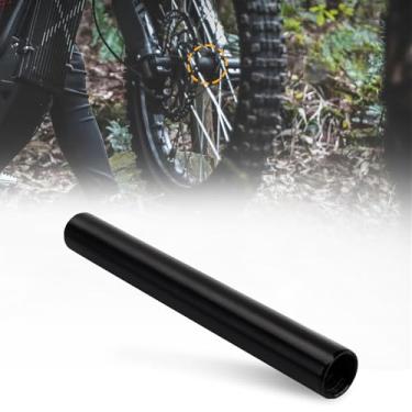 Imagem de URLWALL Eixo Frork de roda dianteira atualizado para Sur Ron Light Bee X/S Segway X x260 x160, liga de alumínio CNC antiferrugem parafusos de eixo de roda duráveis para acessórios Surron (preto, eixo