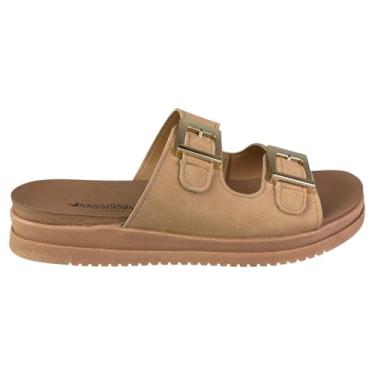 Imagem de Chinelo Papete Feminina Mississipi Confortável (Amendoa, BR, Adulto, Numérico, 36)