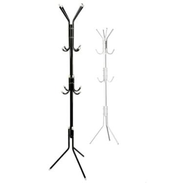 Imagem de Cabideiro De ChãO Com 12 Ou 9 Ganchos, Organizador De Roupas Para Casacos, CalçAs, Bolsas E ChapéUs, Mancebo PortáTil(Preto (12 Ganchos))