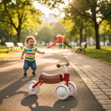 Imagem de Bicicleta Motoca Infantil Equilíbrio Balance Sem Pedal 3 Rodinhas - Em