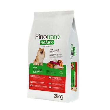 Imagem de Ração Finotrato Nature Para Cães Adultos Raças Pequenas e Médias - 3Kg