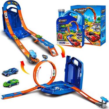 Imagem de Conjunto de carros de brinquedo Race Track Zikhoobusik com 2 carros de