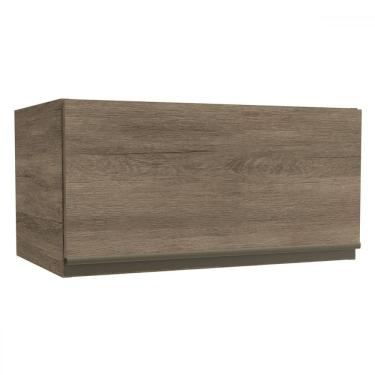 Imagem de Armário Aéreo Cozinha 60 Cm Mônica 1 Porta Basculante Nogal - Kappesberg