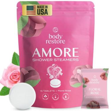 Imagem de Vaporizadores de banho Body Restore Aromaterapy Floral Rose, pacote co