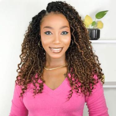 Imagem de Crochet Hair Fulcrum Goddess Locs 30 cm, 8 pacotes para mulheres negra
