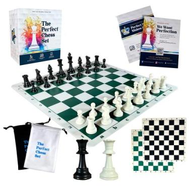Imagem de Conjunto de xadrez MegaChess Staunton Triple Weighted 3.8 King