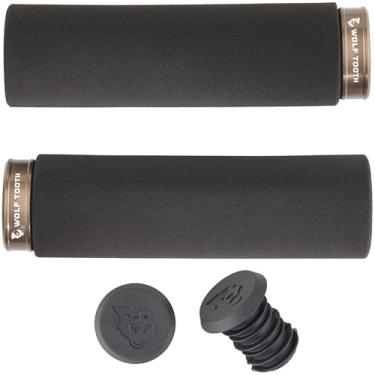 Imagem de Wolf Tooth Components Lock-On Fat Paw Grip Black Grip com coleira expresso, tamanho único