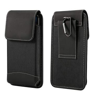 Imagem de Capa coldre para celular com alça de cinto para celular para iPhone 15 Pro Max, Samsung Galaxy A15 A25 A54 A53 A52 S23 FE S24+ S23+ S22+ S21+ S20 Plus FE Note 20, Google Pixel 6, TCL 10L, BLU Vivo X6