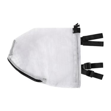 Imagem de Baoblaze Focinheira para animais de estimação, capa protetora, resistente, portátil, confortável, respirável, macia, ajustável, de nylon, para caminhadas em