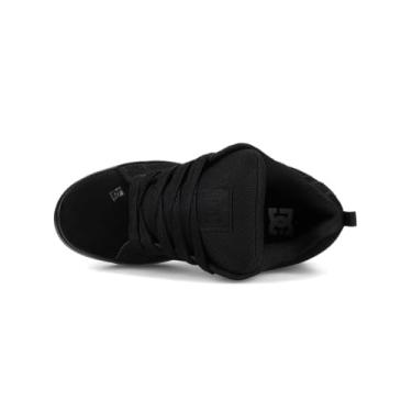 Imagem de DC Shoes Tênis feminino Court Graffik Platform, Preto/Preto/Preto, 38