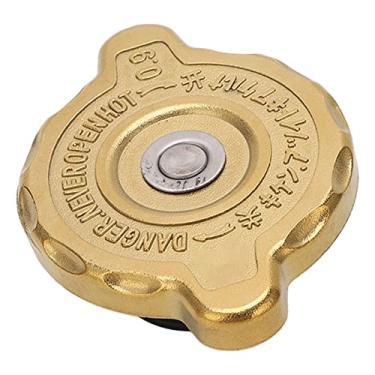 Imagem de Tampa do tanque de combustível, liga de alumínio, tampa de vedação resistente, tampa de proteção do tanque de água do motor para máquinas de construção de carregadeira de (Ouro Médio)