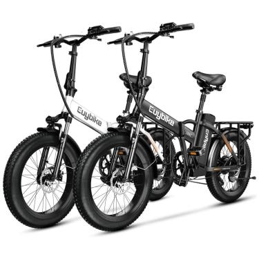 Imagem de Kit com 2 Bicicletas Elétricas Dobráveis bluebiko F6B com Motor Brushless 750W (Pico 1000W), Bateria Removível 48V 20Ah, Freios a Disco