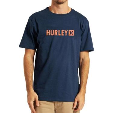 Imagem de Camiseta Hurley Silk Square Marinho, M, Azul