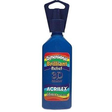 Imagem de Tinta Dimensional Brilhante 35ml Azul Turquesa Acrilex