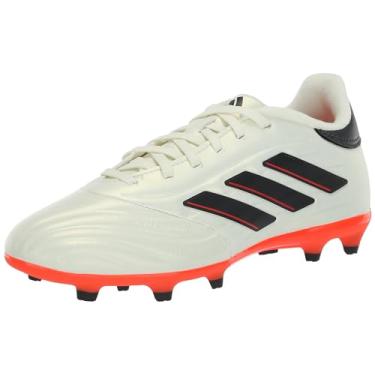 Imagem de adidas Tênis unissex adulto Copa Pure Ii League Firm Ground, Marfim/preto/vermelho solar, 13.5 Women/12.5 Men