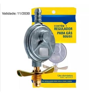 Imagem de Regulador Válvula Registro Gás De Cozinha 1kg 505/01 Aliança