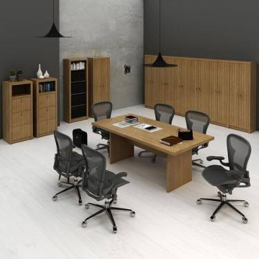 Imagem de Conjunto de Escritório com Mesa de Reunião, 2 Gaveteiros 3 Gavetas, Es