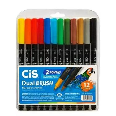 Imagem de Caneta Dual BRUSH Pen Aquarelavel Pastel CIS 12 Cores 56.7200