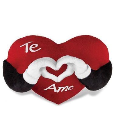 Imagem de Coração de Pelúcia Te Amo Vermelho 66 cm Antialérgico - CTX