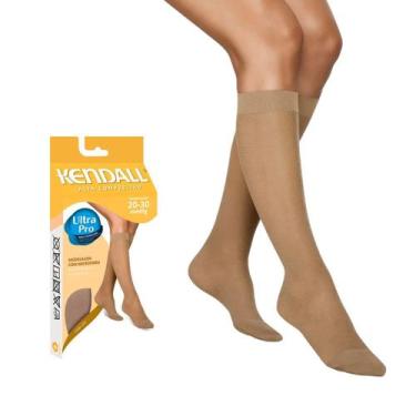 Imagem de Meia de Compressão Kendall 3/4 20-30mmHg com ponteira 1502 Mel - G, G,