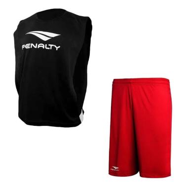 Imagem de Kit Penalty Futebol Colete + Calção Masculino