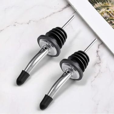 Imagem de Bico de despejo de licor com tampas de poeira - Despejadores de garrafa para álcool, azeite de oliva - Speed Pourers, acessórios de bar