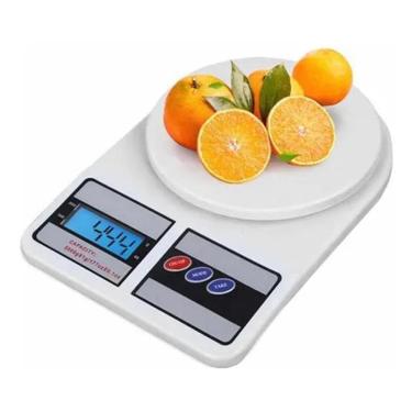 Imagem de Balança Digital De Precisão Cozinha 10Kg Wellmix Cor Branco