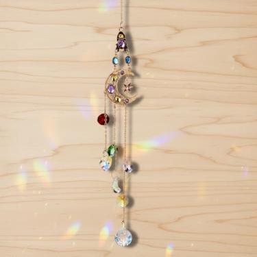 Imagem de Enfeite de prismas de cristal arco-íris para pendurar na janela, prismas de janela para decoração de casa, escritório, aniversário