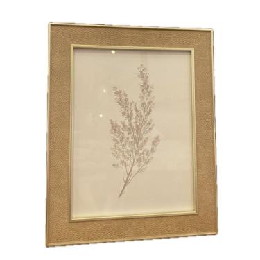 Imagem de Porta Retrato Em Corino Decorativo Em Poliestireno E Vidro 15x20cm Mart