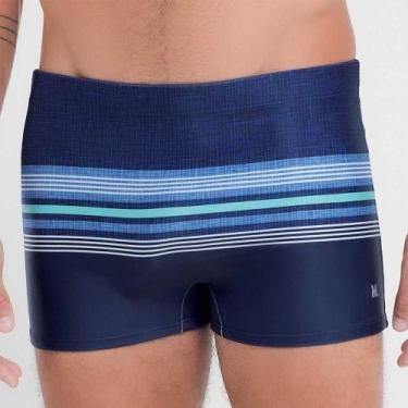 Imagem de Sunga boxer com estampa de listras - MASH