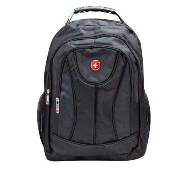Imagem de Mochila Executiva Swissland com Alça Reforçada Preto, Preto, Único