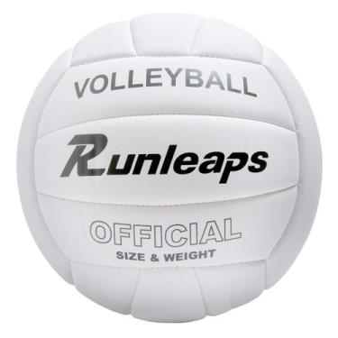 Imagem de Volleyball Runleaps, tamanho oficial, 5, impermeável, branco