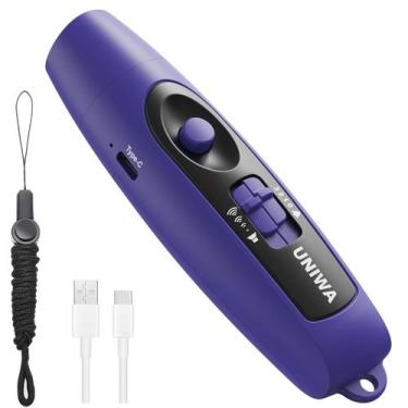 Imagem de Apito Eletrônico UNIWA USB Recarregável 14x4x4 cm 90g Azul