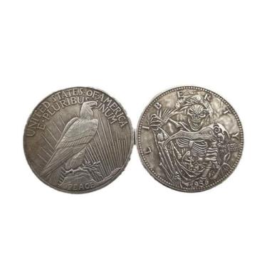 Imagem de Coin Hobo Comemorativo de Estilo Antigo Grim Reaper 35g - yiweisai