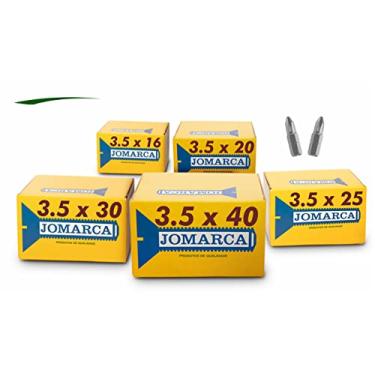 Imagem de Kit de Parafuso 3,5mm Philips Chipboard Cabeça Chata para Madeira MDF Marcenaria com 2500 Peças