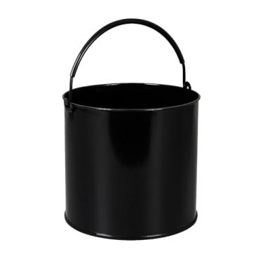 Imagem de Balde de Obra 12 Litros Preto em Aço SF01 Reforçado para Construção