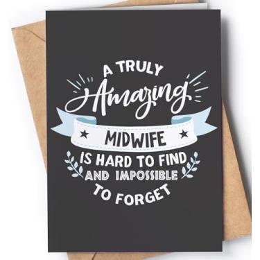 Imagem de Cartão de agradecimento para parteira, enfermeira obstetra, Doula, obstetra, obstetra, treinador de parto - cartões de parteira para semana nacional de obstetrícia, aposentadoria - NUM 278