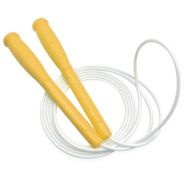 Imagem de FEELCAT Corda de pular para crianças e adultos, cordas de TPU de 4 mm para corda de pular rápida, embaixo dupla, alças longas e sem emaranhados, corda de pular leve ajustável de 2 m para escola