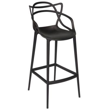 Imagem de Kit Com 2 Banqueta Allegra Masters 100% Polipropileno Preta