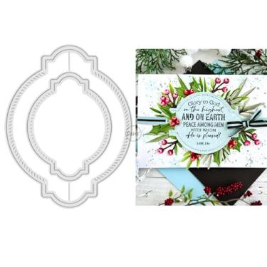 Imagem de DzIxY Matrizes de corte de metal de etiqueta redonda para kit de fabricação de cartões, conjunto de recortes de papel, estêncil, suprimentos, modelos de máquina